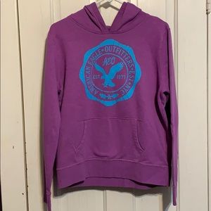 American eagle graphic hoodie with pocket